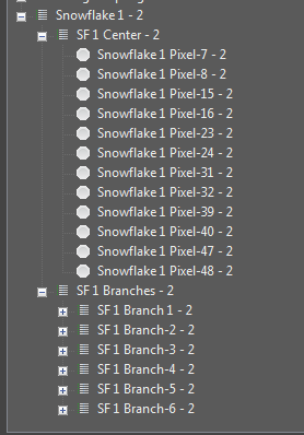 Duplicated Snowflake Element